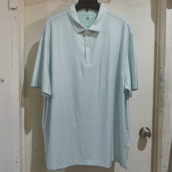 Hickey Freeman‎ Mens Polo GREEN Performance XL XXL - Picture 6 of 9